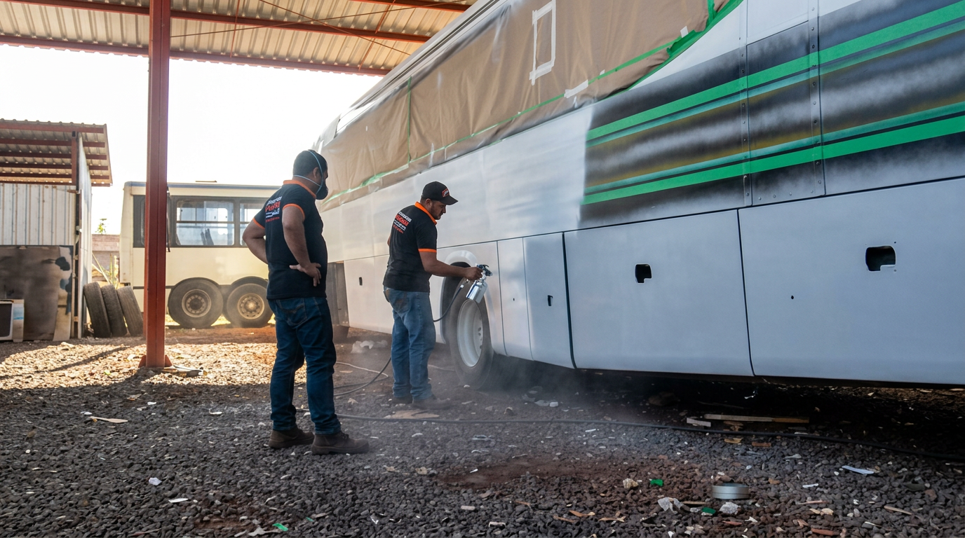Ônibus reformado pela NovaBus